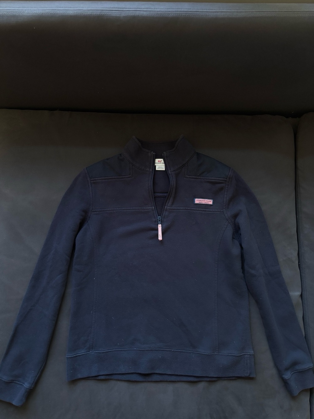 Vineyard Vines Women’s Navy Quarter-Zip Pullover Sweater